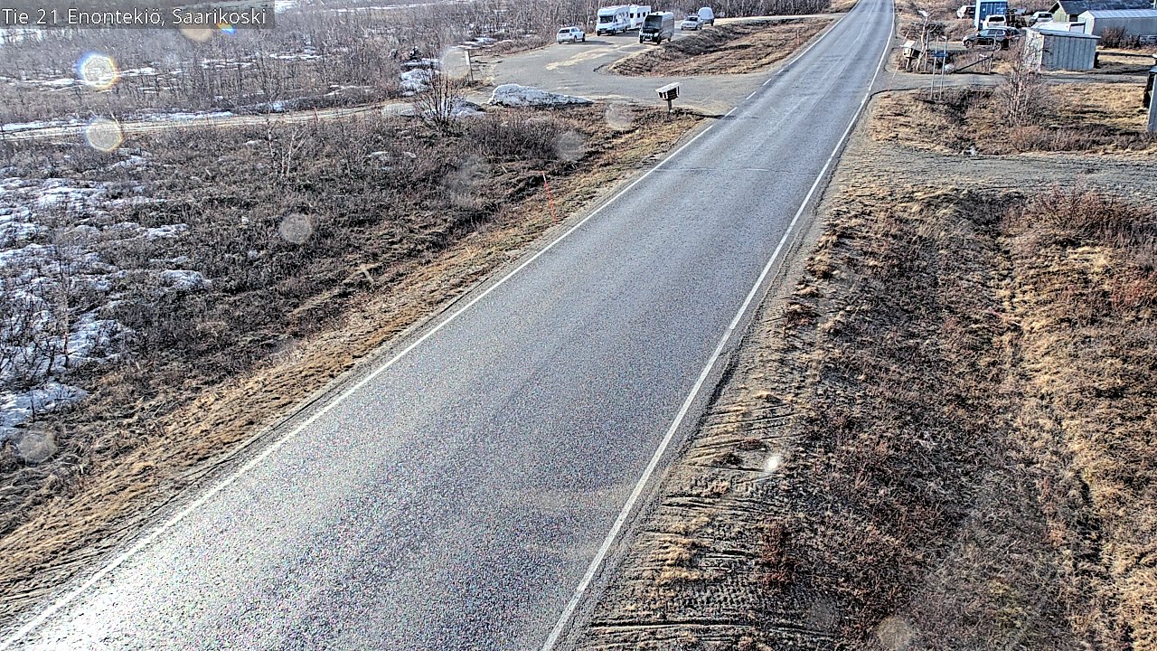 Weather Camera Image Väg 21 Enontekis, Saarikoski, Enontekiö, Lappi