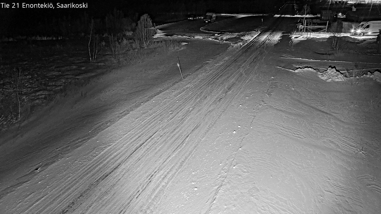 Weather Camera Image Väg 21 Enontekis, Saarikoski, Enontekiö, Lappi