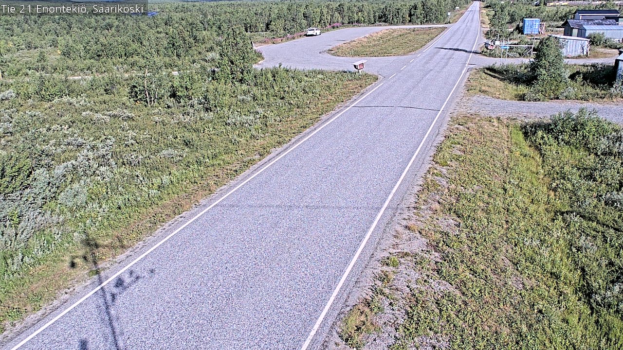 Weather Camera Image Väg 21 Enontekis, Saarikoski, Enontekiö, Lappi