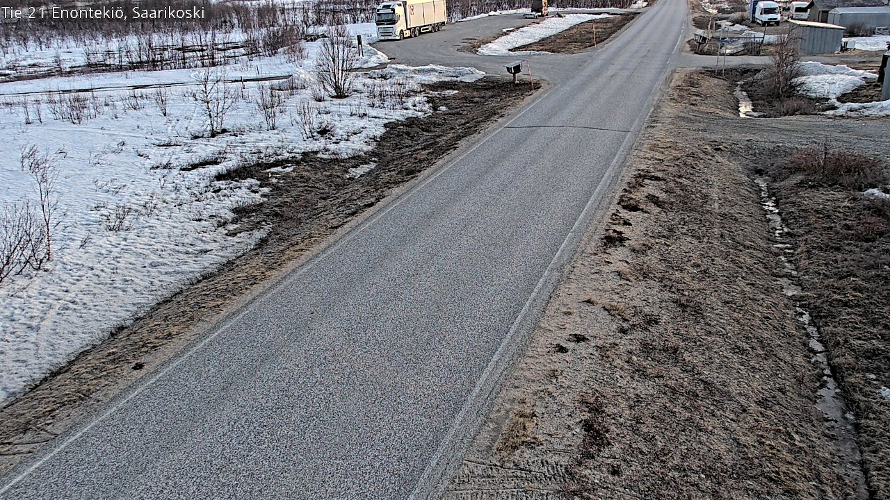Weather Camera Image Väg 21 Enontekis, Saarikoski, Enontekiö, Lappi