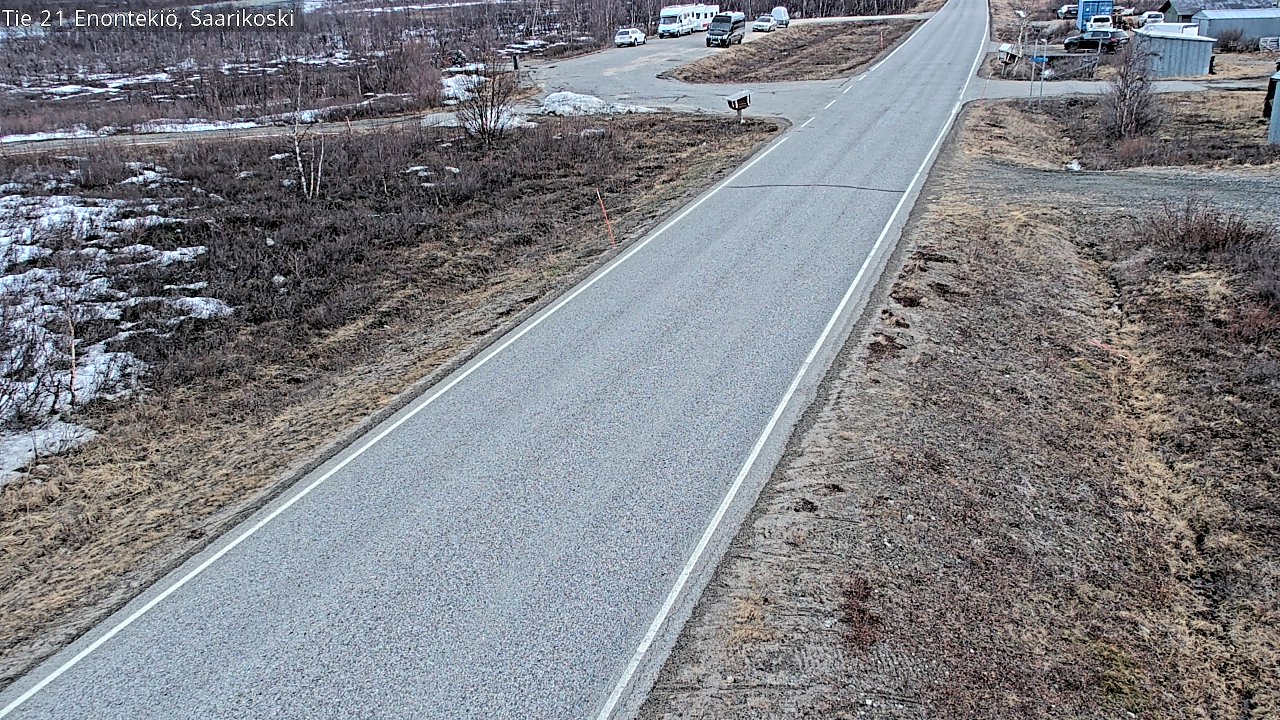 Weather Camera Image Road 21 Enontekiö, Saarikoski, Enontekiö, Lappi
