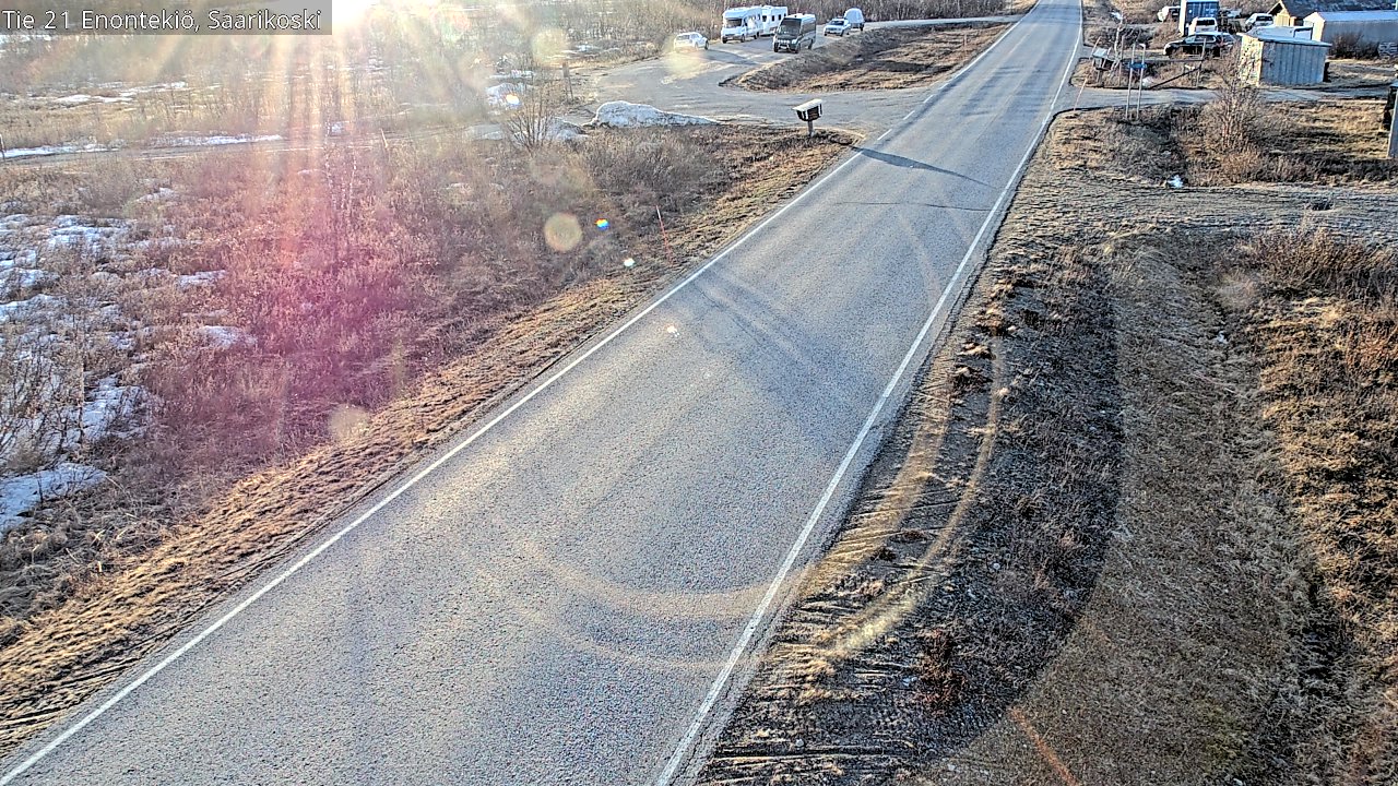 Weather Camera Image Väg 21 Enontekis, Saarikoski, Enontekiö, Lappi