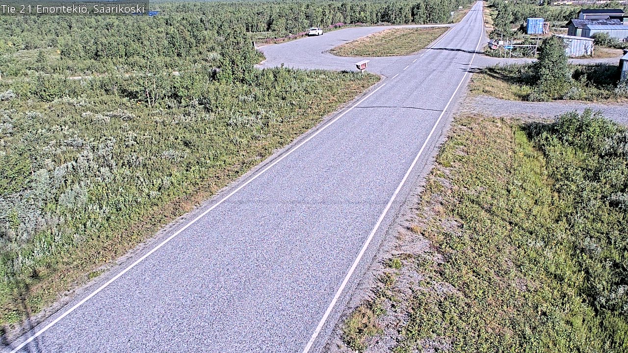 Weather Camera Image Väg 21 Enontekis, Saarikoski, Enontekiö, Lappi