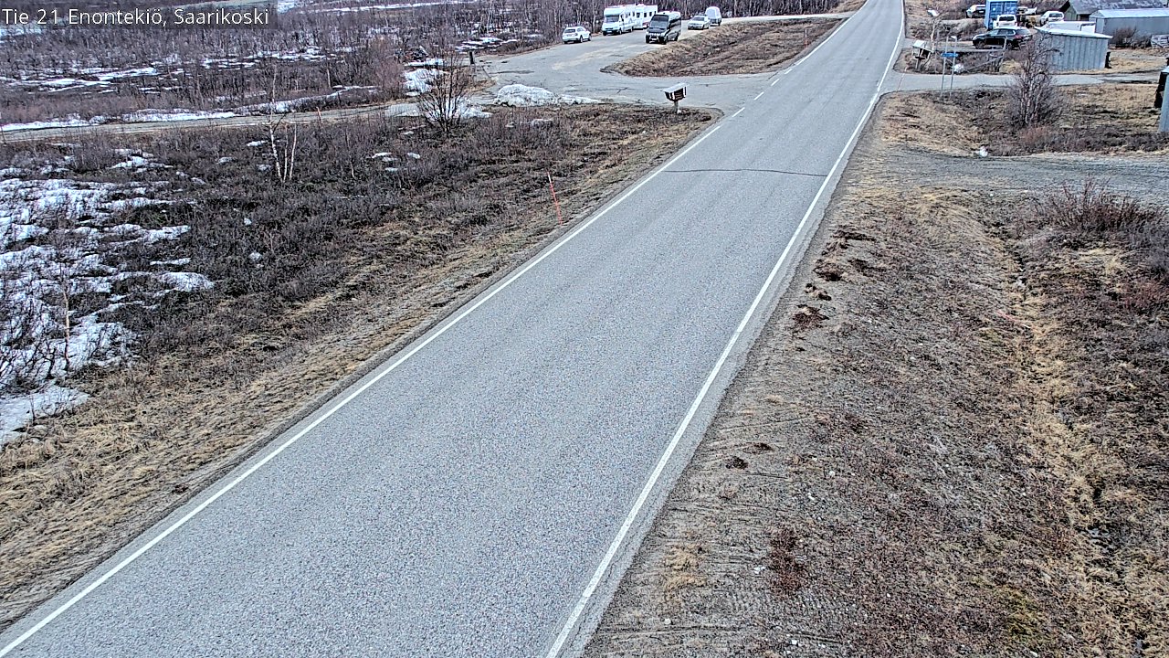 Weather Camera Image Väg 21 Enontekis, Saarikoski, Enontekiö, Lappi