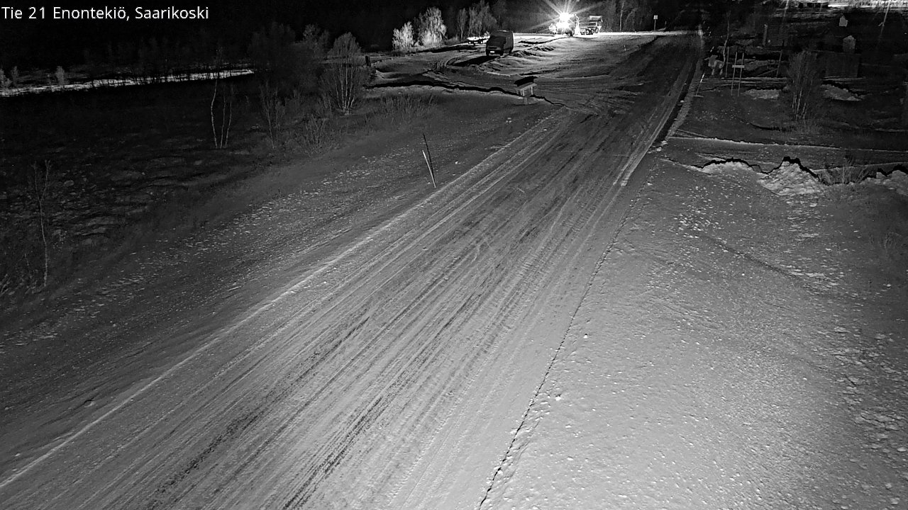 Weather Camera Image Väg 21 Enontekis, Saarikoski, Enontekiö, Lappi
