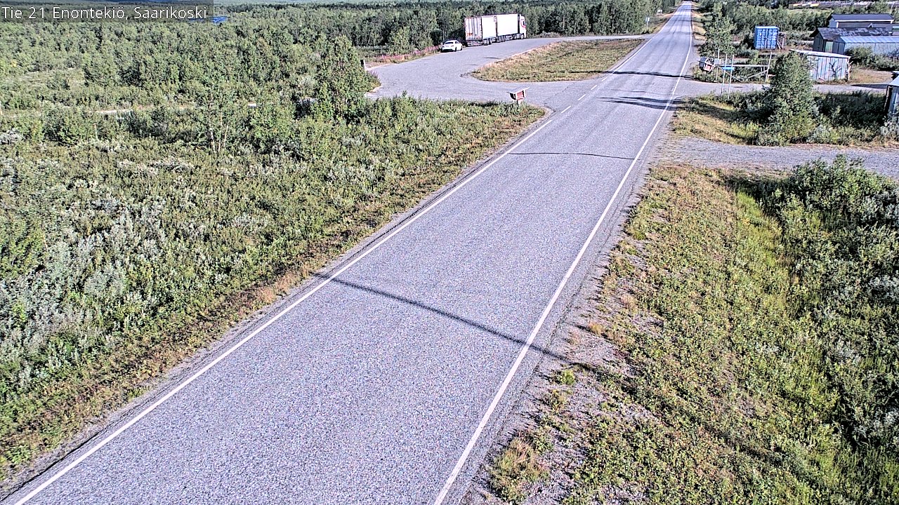Weather Camera Image Väg 21 Enontekis, Saarikoski, Enontekiö, Lappi