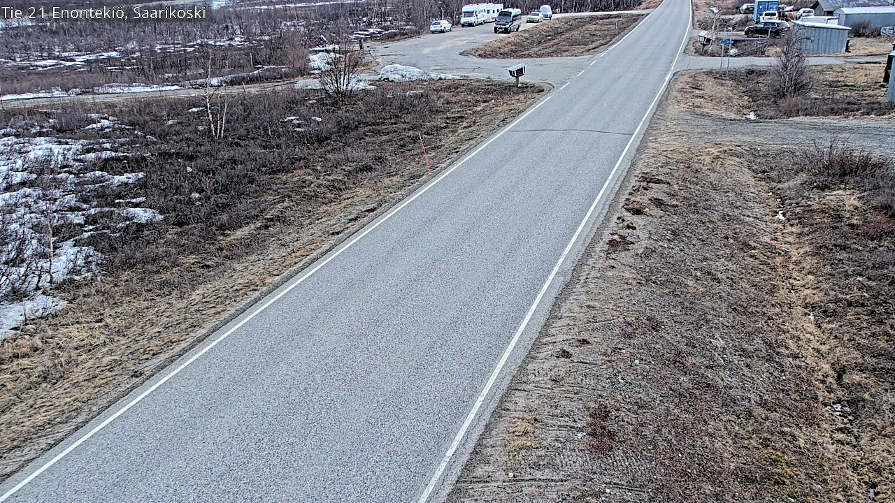 Weather Camera Image Väg 21 Enontekis, Saarikoski, Enontekiö, Lappi