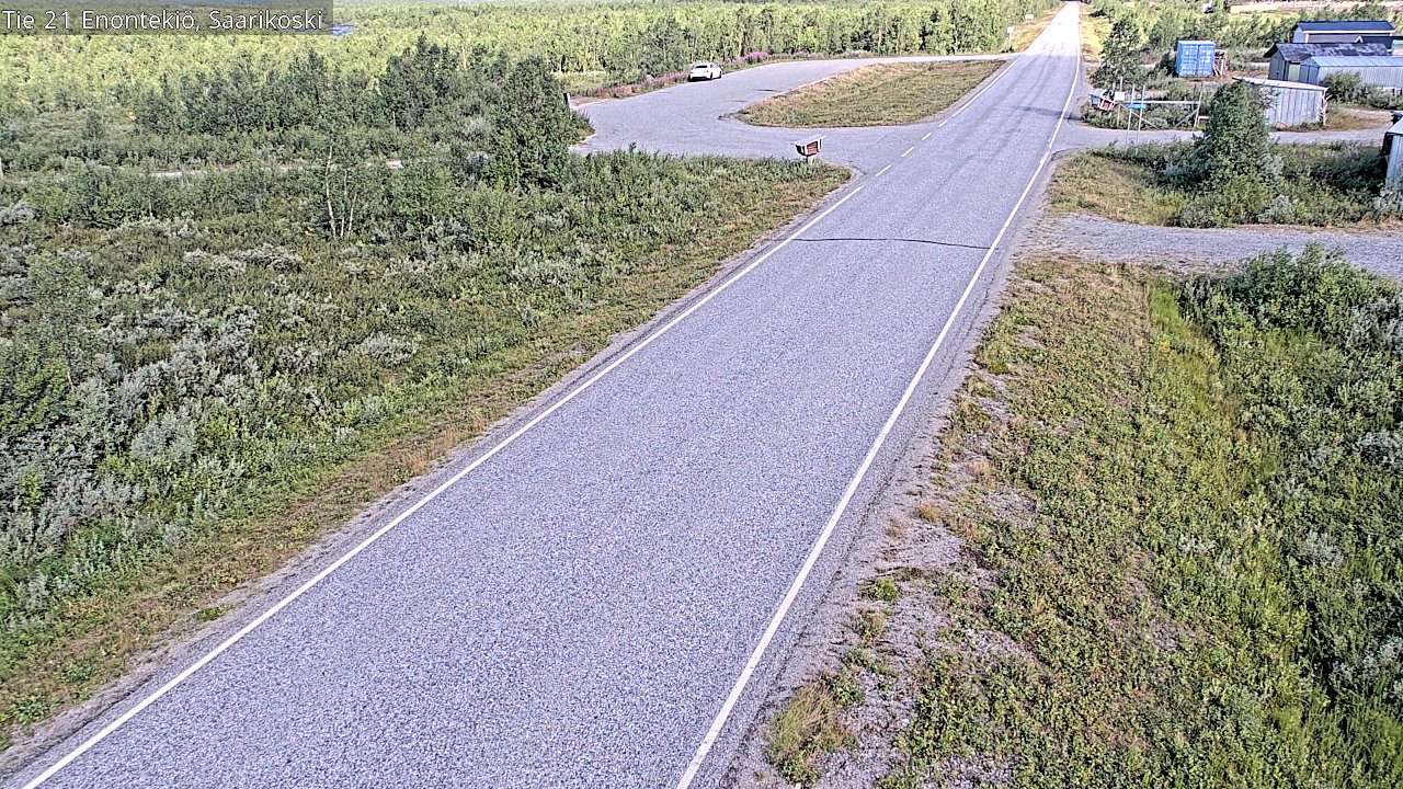 Weather Camera Image Väg 21 Enontekis, Saarikoski, Enontekiö, Lappi