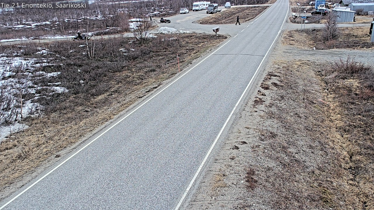 Weather Camera Image Väg 21 Enontekis, Saarikoski, Enontekiö, Lappi