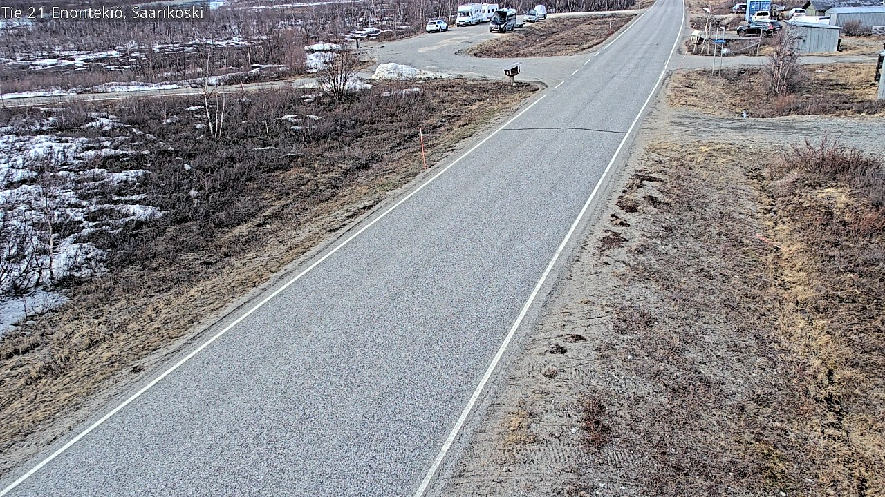 Weather Camera Image Väg 21 Enontekis, Saarikoski, Enontekiö, Lappi