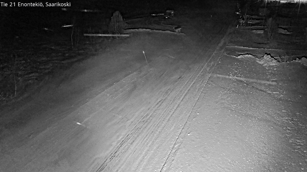 Weather Camera Image Väg 21 Enontekis, Saarikoski, Enontekiö, Lappi