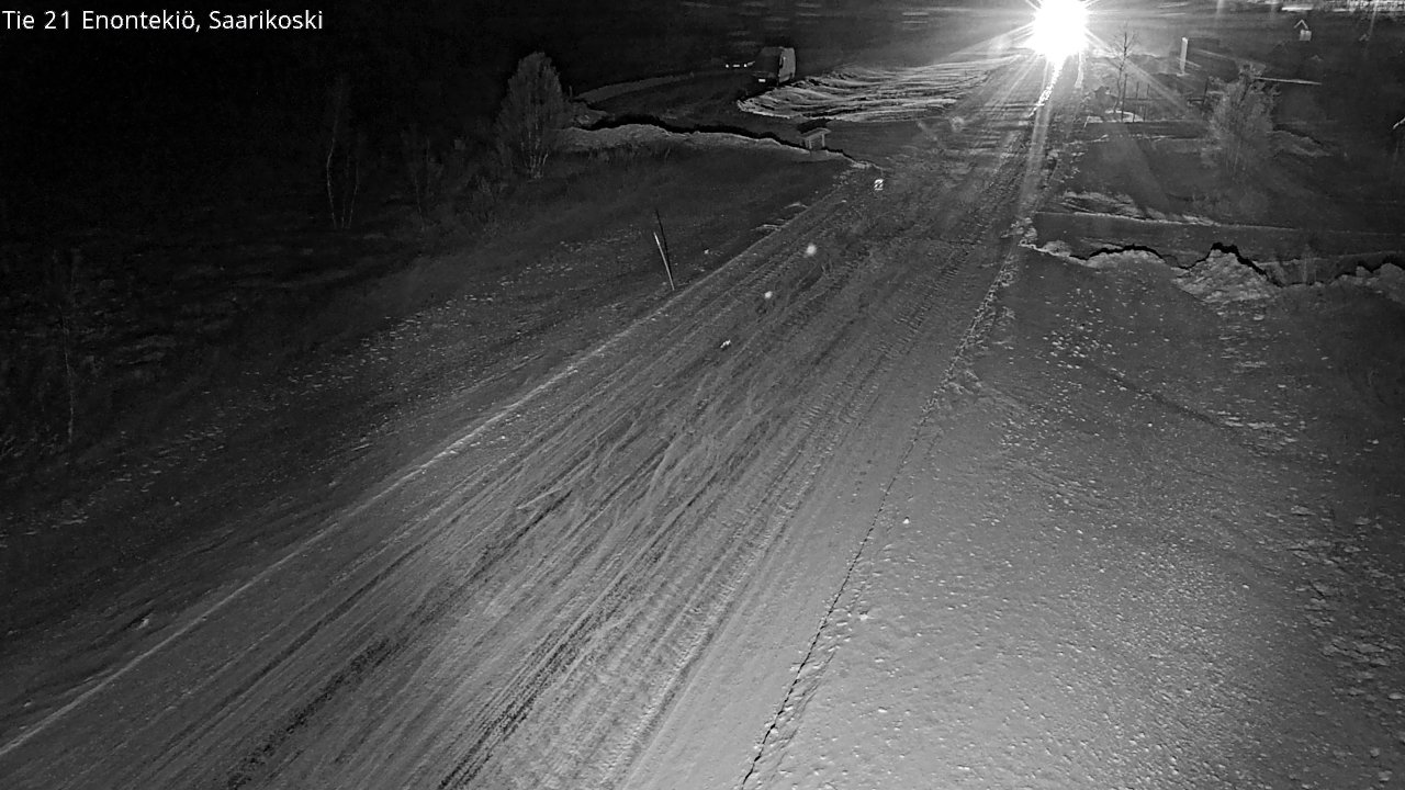 Weather Camera Image Väg 21 Enontekis, Saarikoski, Enontekiö, Lappi