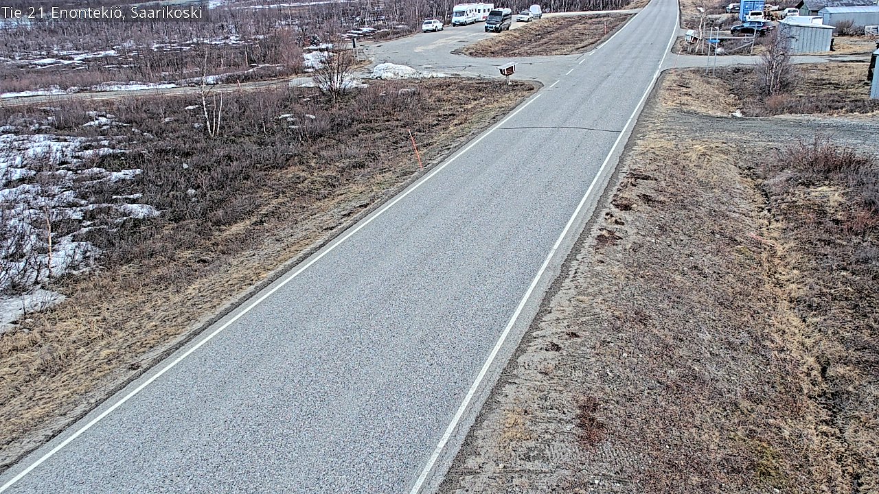 Weather Camera Image Road 21 Enontekiö, Saarikoski, Enontekiö, Lappi