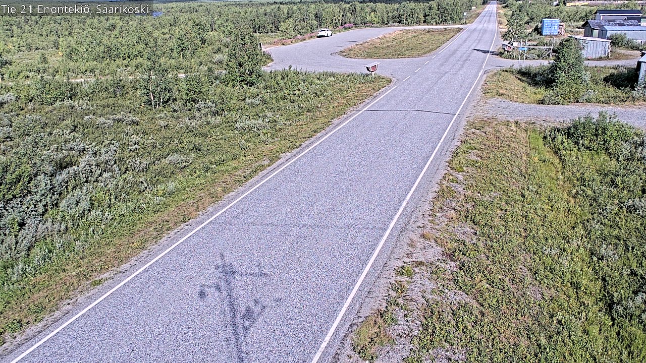 Weather Camera Image Väg 21 Enontekis, Saarikoski, Enontekiö, Lappi