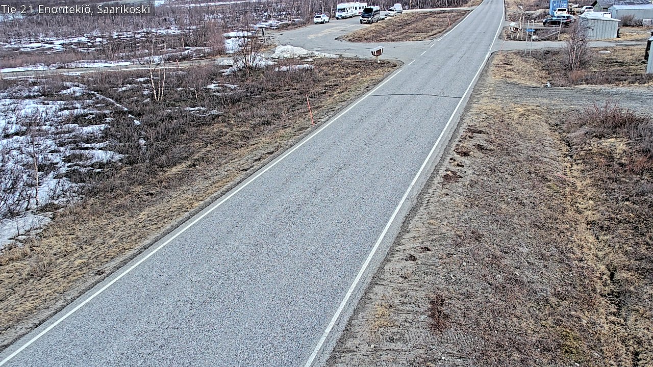 Weather Camera Image Väg 21 Enontekis, Saarikoski, Enontekiö, Lappi