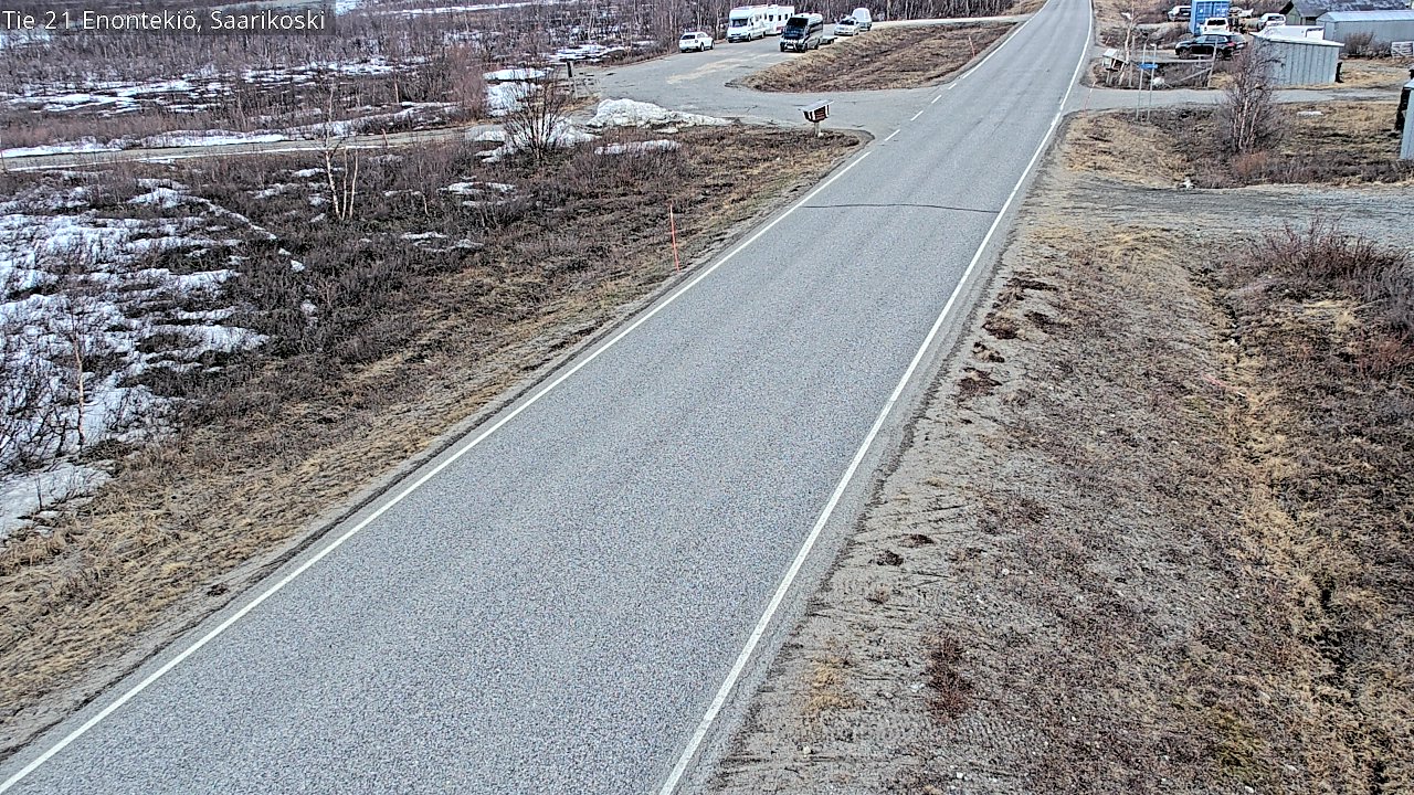 Weather Camera Image Väg 21 Enontekis, Saarikoski, Enontekiö, Lappi
