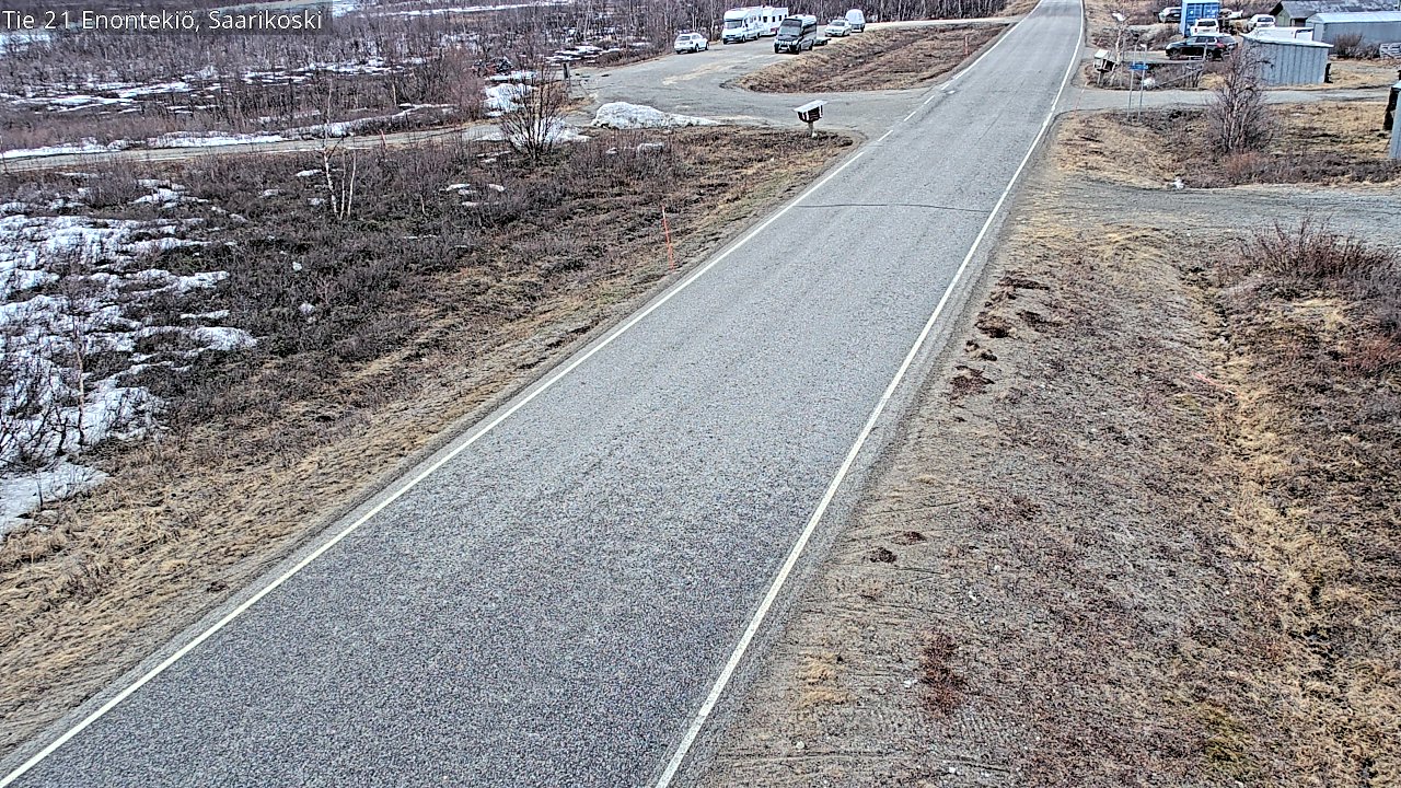 Weather Camera Image Väg 21 Enontekis, Saarikoski, Enontekiö, Lappi