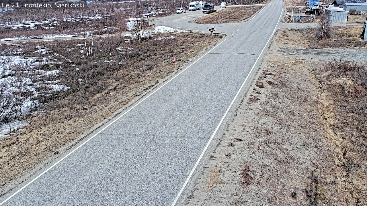 Weather Camera Image Väg 21 Enontekis, Saarikoski, Enontekiö, Lappi