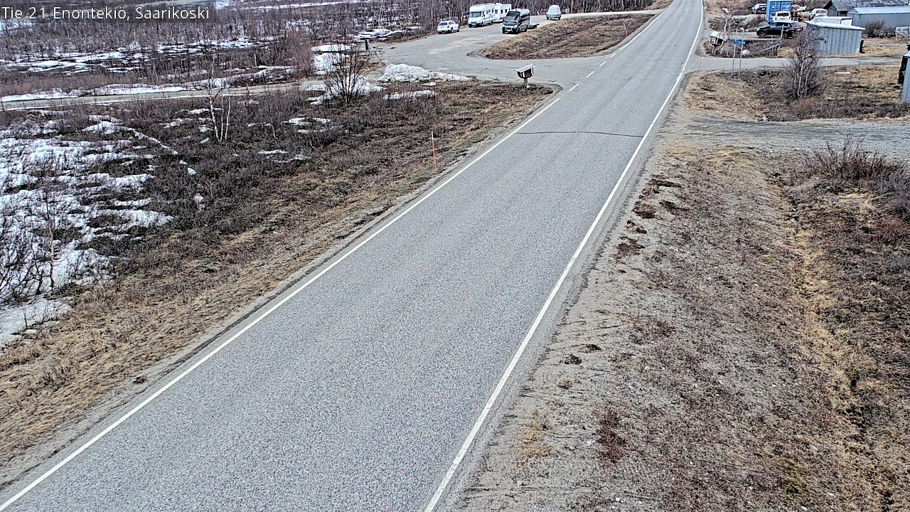 Weather Camera Image Väg 21 Enontekis, Saarikoski, Enontekiö, Lappi