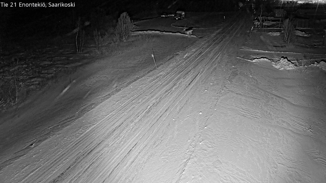 Weather Camera Image Väg 21 Enontekis, Saarikoski, Enontekiö, Lappi