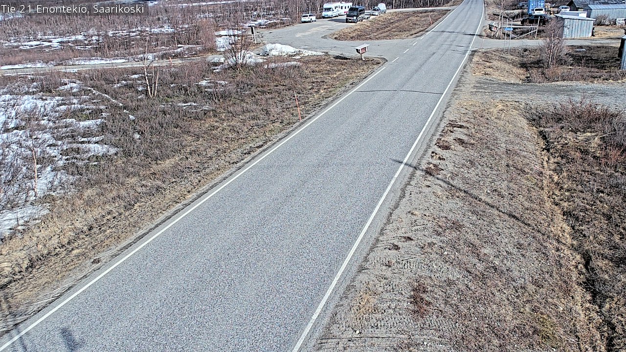 Weather Camera Image Väg 21 Enontekis, Saarikoski, Enontekiö, Lappi