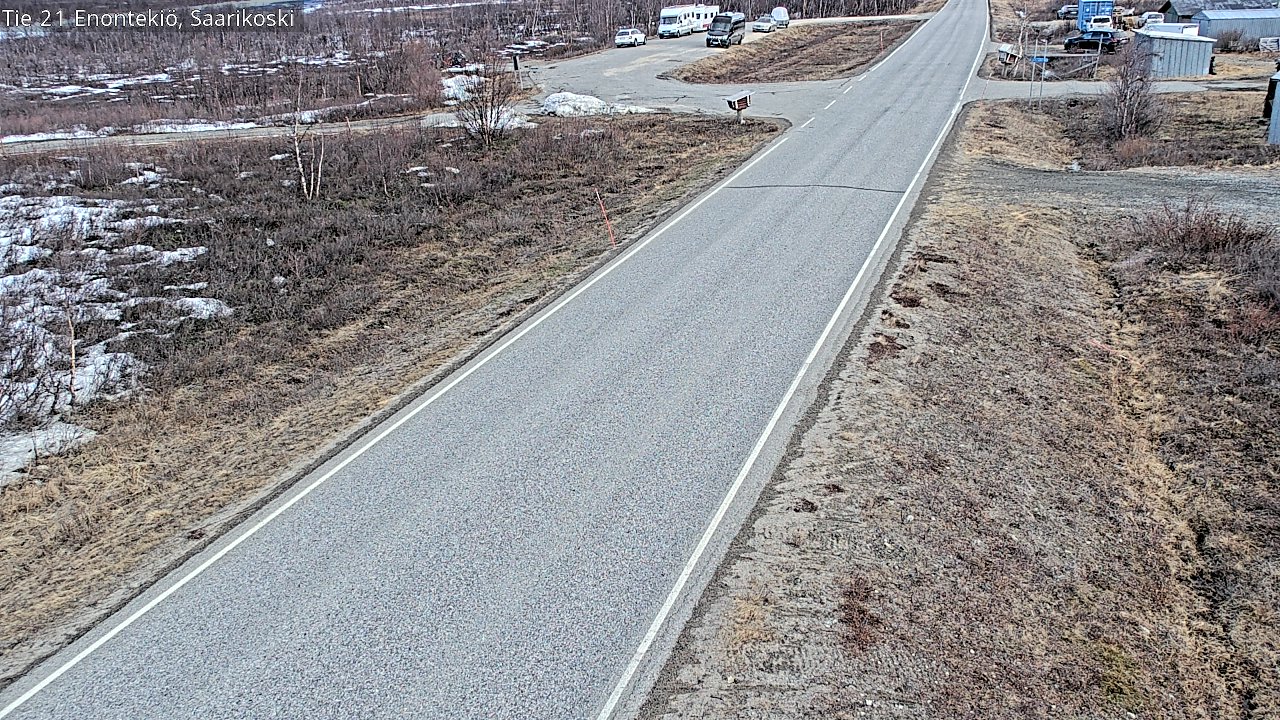 Weather Camera Image Road 21 Enontekiö, Saarikoski, Enontekiö, Lappi