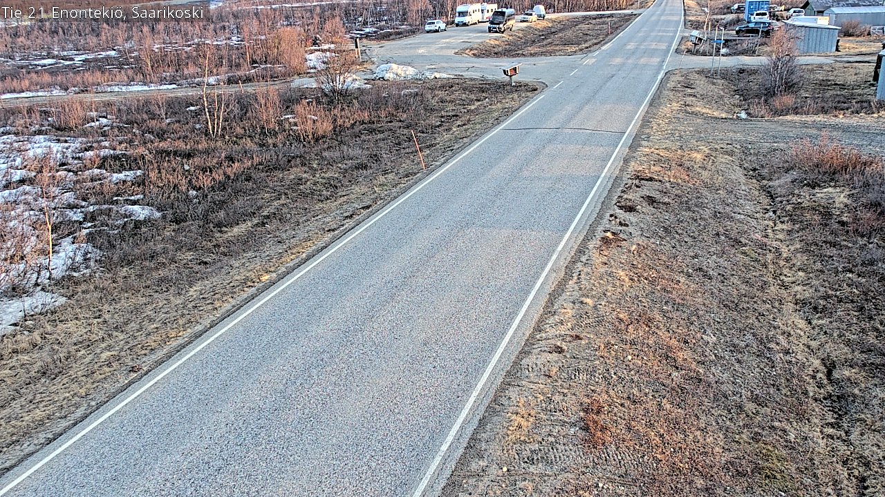 Weather Camera Image Road 21 Enontekiö, Saarikoski, Enontekiö, Lappi