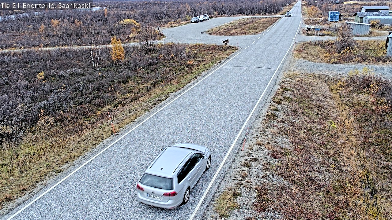 Weather Camera Image Road 21 Enontekiö, Saarikoski, Enontekiö, Lappi
