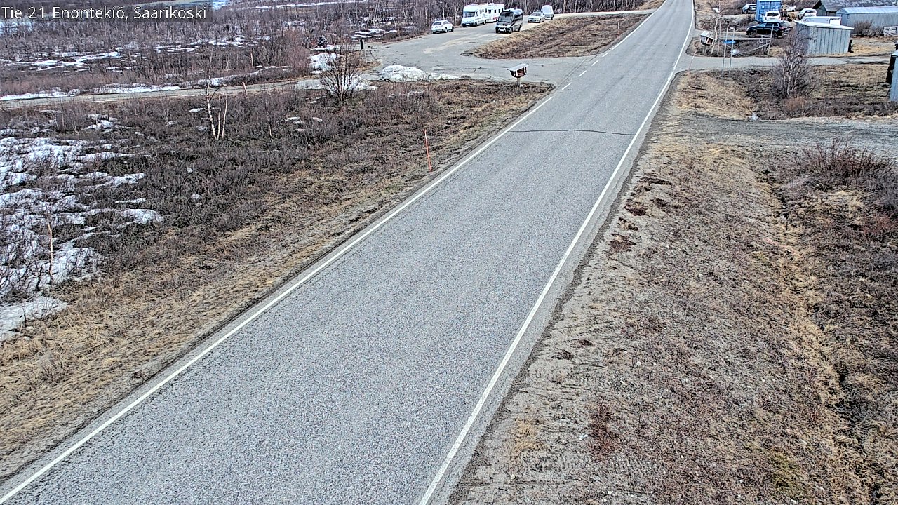 Weather Camera Image Road 21 Enontekiö, Saarikoski, Enontekiö, Lappi