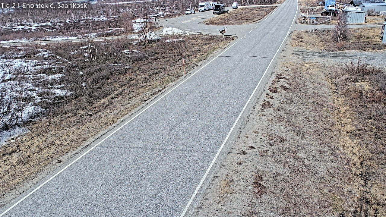 Weather Camera Image Väg 21 Enontekis, Saarikoski, Enontekiö, Lappi