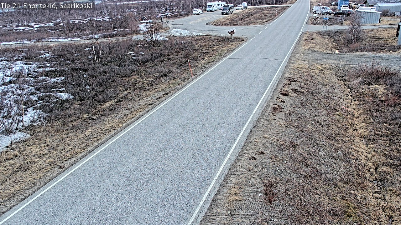 Weather Camera Image Väg 21 Enontekis, Saarikoski, Enontekiö, Lappi