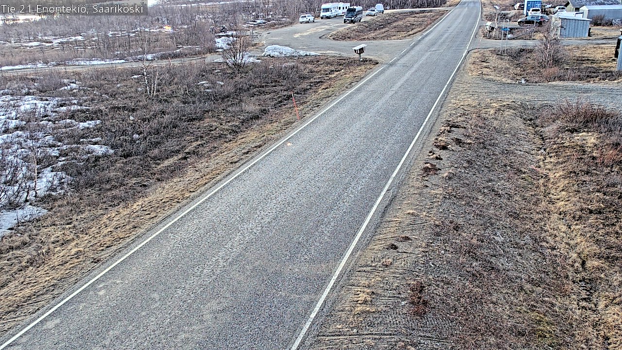 Weather Camera Image Väg 21 Enontekis, Saarikoski, Enontekiö, Lappi