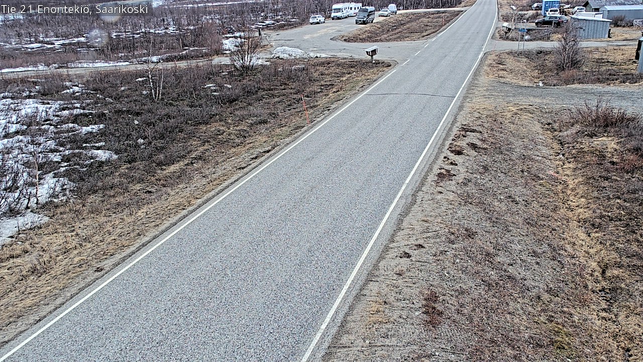 Weather Camera Image Väg 21 Enontekis, Saarikoski, Enontekiö, Lappi