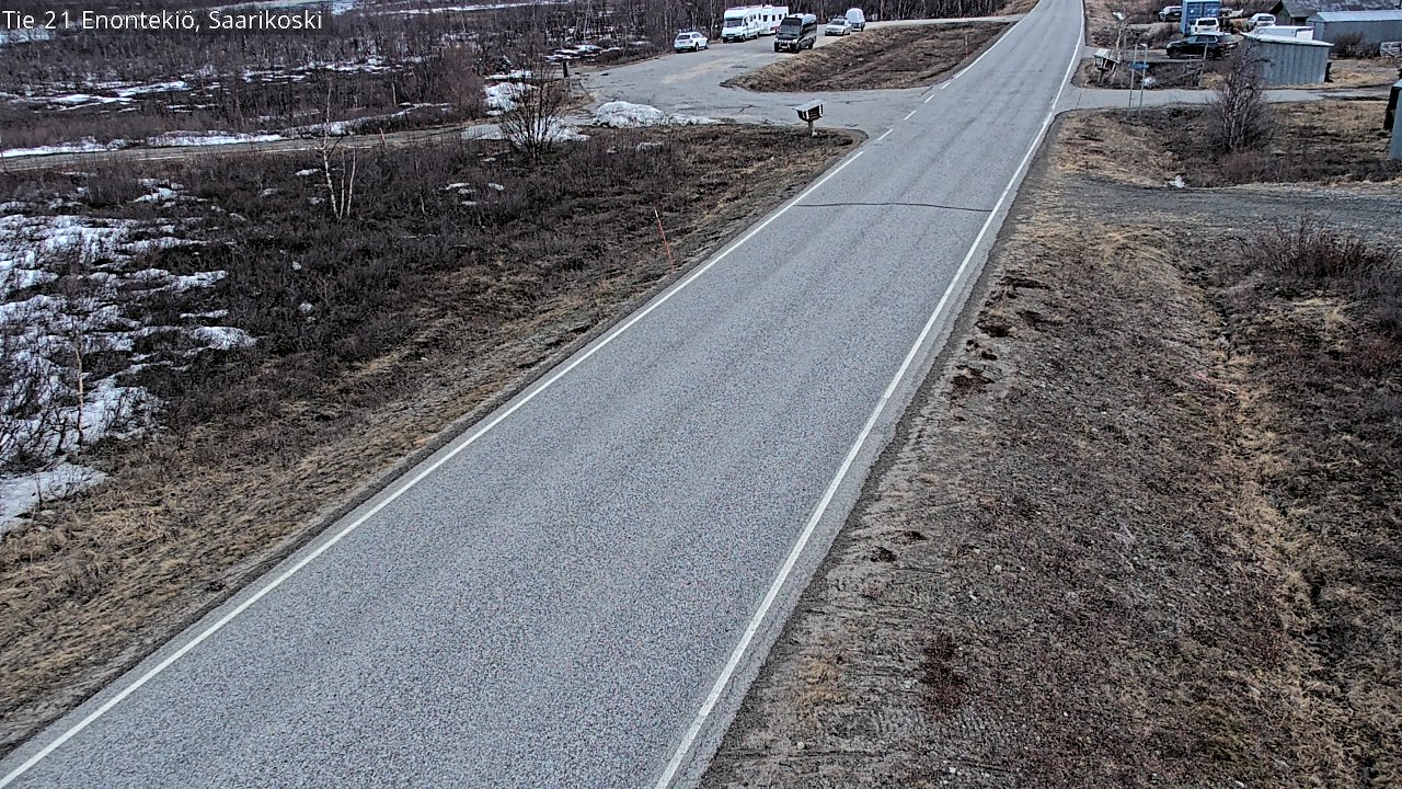 Weather Camera Image Road 21 Enontekiö, Saarikoski, Enontekiö, Lappi