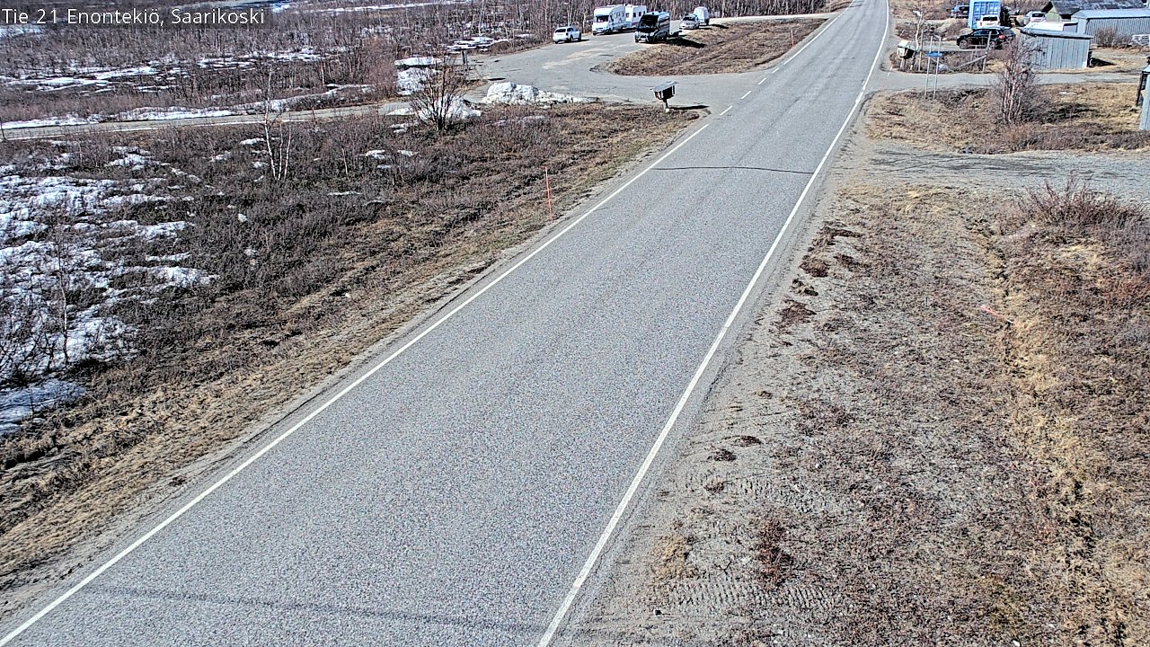 Weather Camera Image Väg 21 Enontekis, Saarikoski, Enontekiö, Lappi