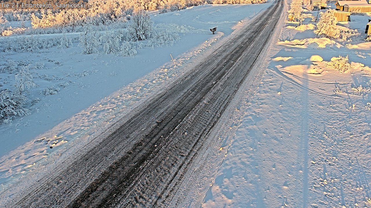 Weather Camera Image Road 21 Enontekiö, Saarikoski, Enontekiö, Lappi