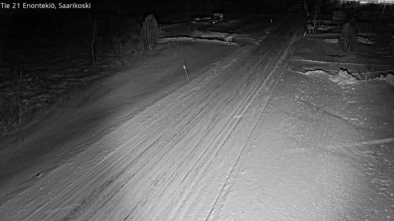 Weather Camera Image Väg 21 Enontekis, Saarikoski, Enontekiö, Lappi