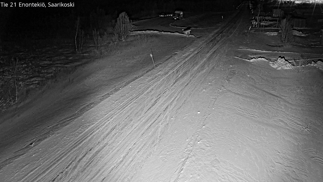 Weather Camera Image Väg 21 Enontekis, Saarikoski, Enontekiö, Lappi