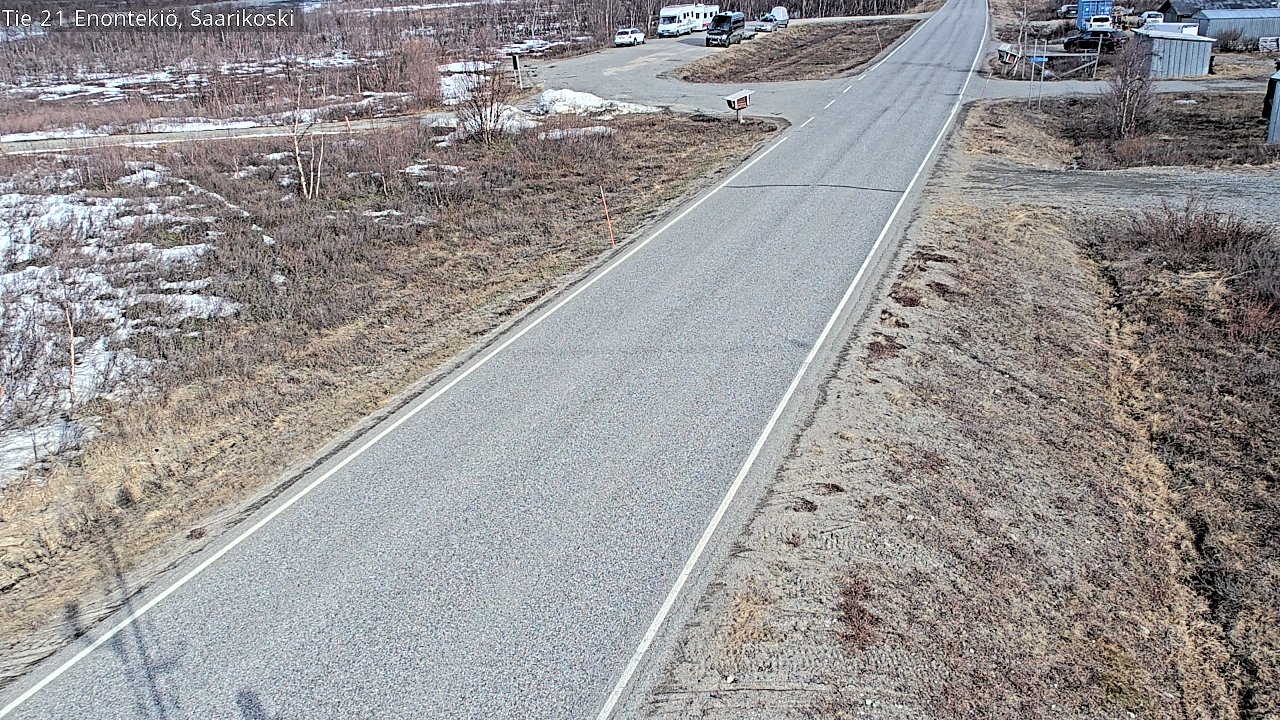 Weather Camera Image Väg 21 Enontekis, Saarikoski, Enontekiö, Lappi