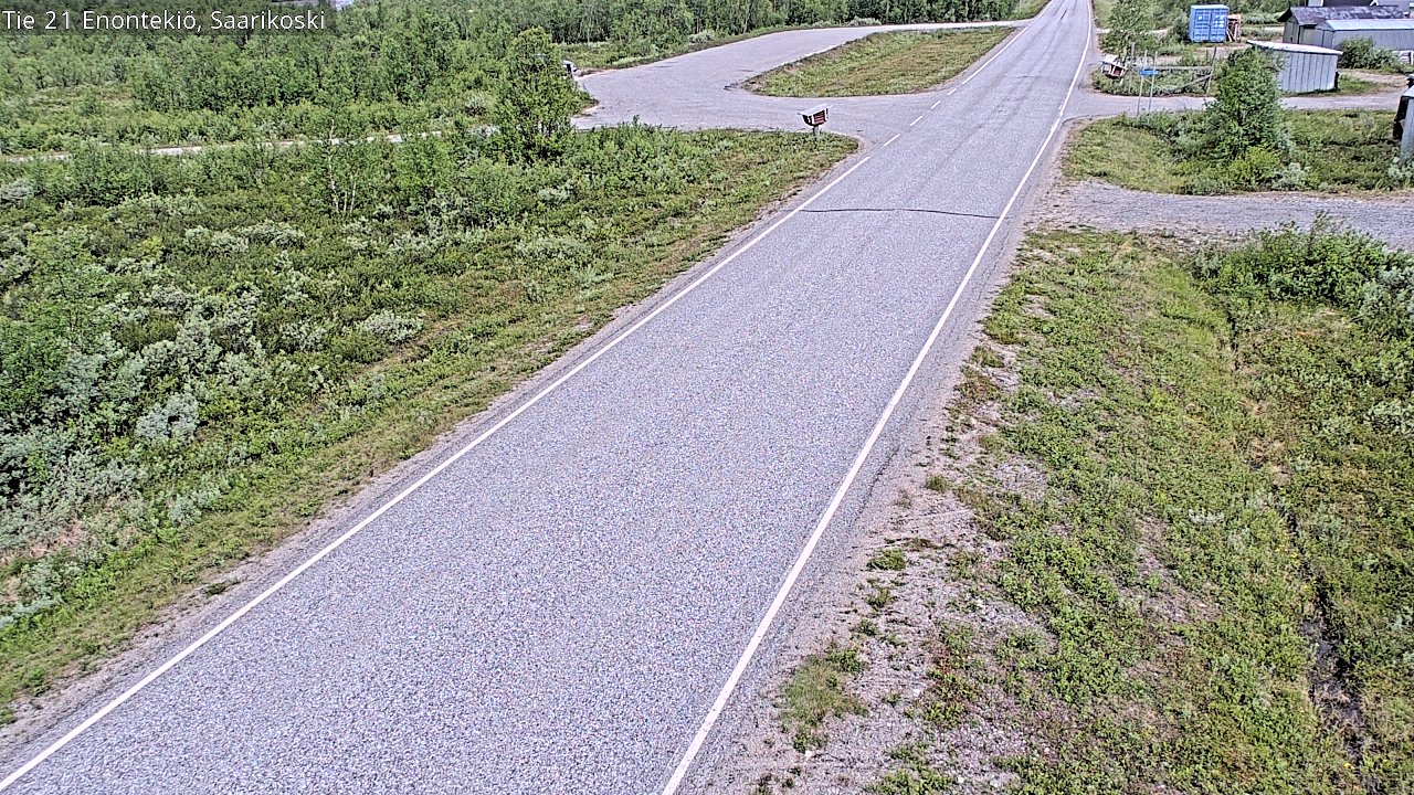Weather Camera Image Väg 21 Enontekis, Saarikoski, Enontekiö, Lappi