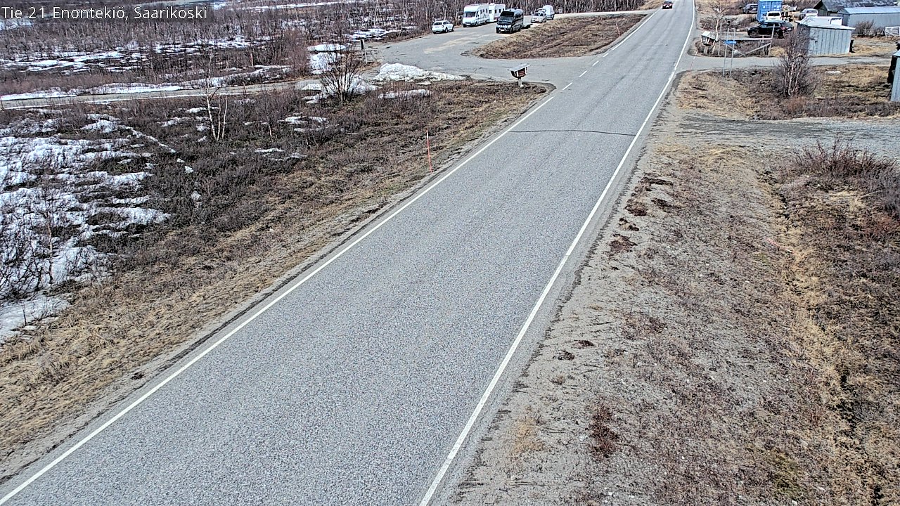 Weather Camera Image Väg 21 Enontekis, Saarikoski, Enontekiö, Lappi