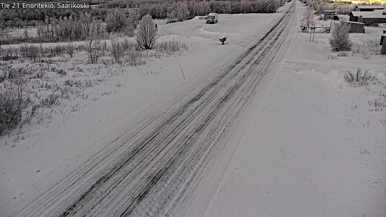 Weather Camera Image Road 21 Enontekiö, Saarikoski, Enontekiö, Lappi