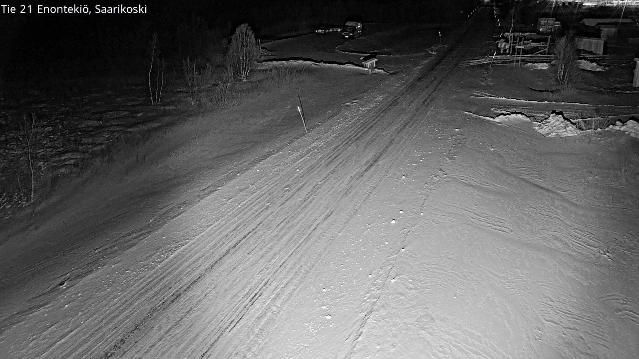 Weather Camera Image Väg 21 Enontekis, Saarikoski, Enontekiö, Lappi