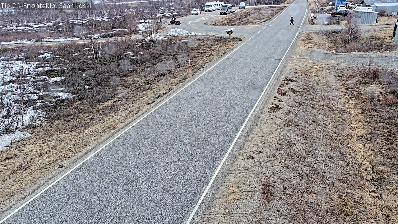 Weather Camera Image Väg 21 Enontekis, Saarikoski, Enontekiö, Lappi