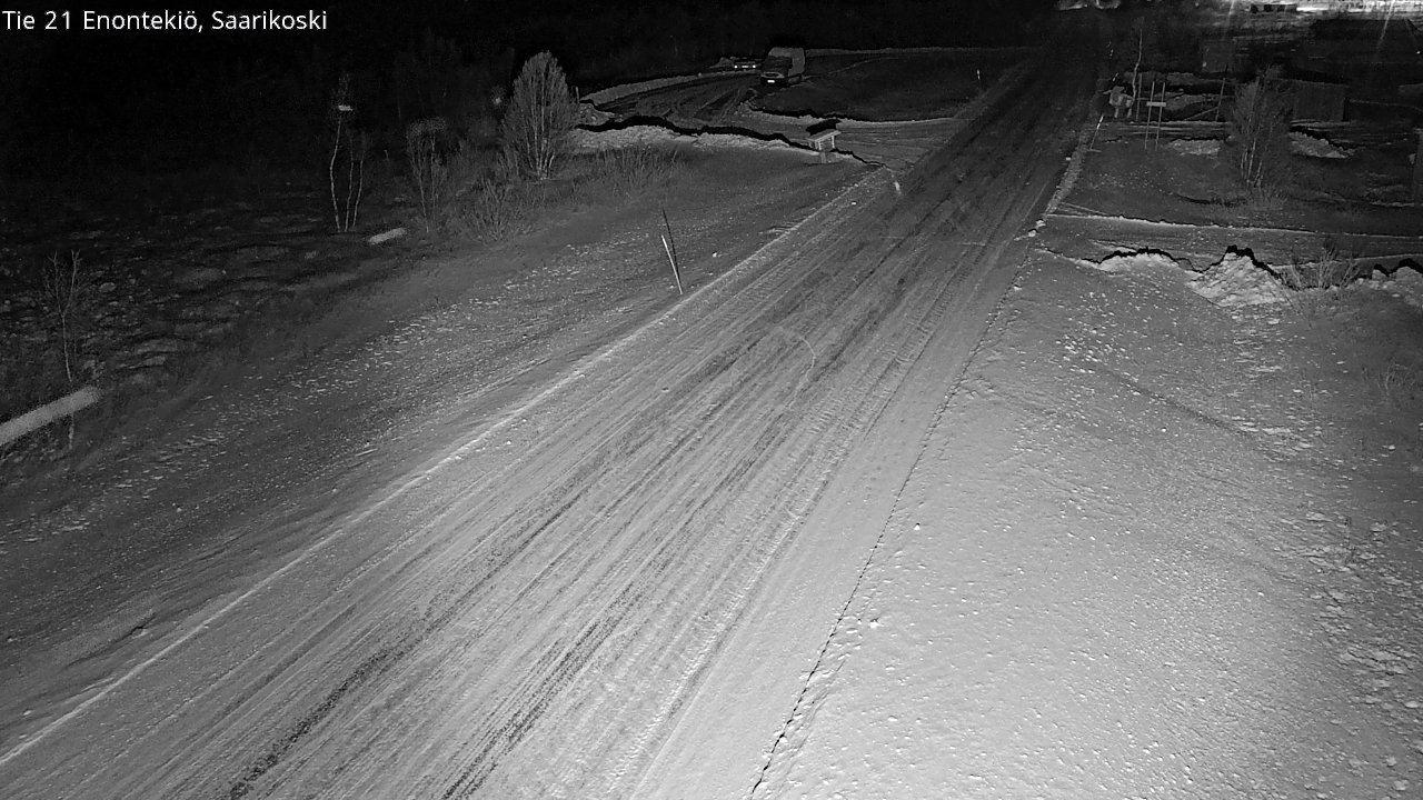 Weather Camera Image Väg 21 Enontekis, Saarikoski, Enontekiö, Lappi