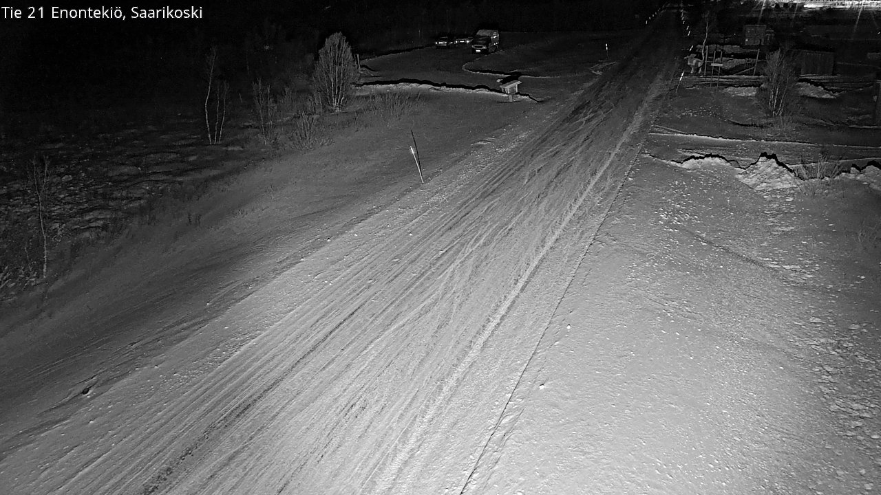 Weather Camera Image Väg 21 Enontekis, Saarikoski, Enontekiö, Lappi