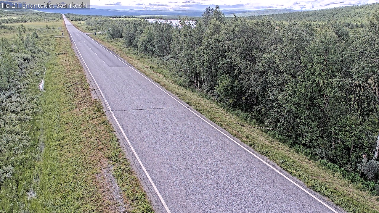 Weather Camera Image Road 21 Enontekiö, Saarikoski, Enontekiö, Lappi
