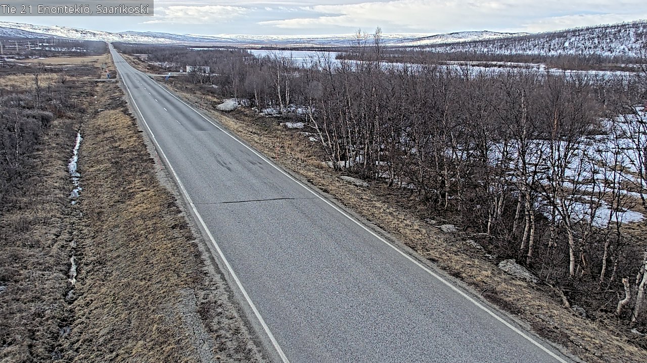 Weather Camera Image Väg 21 Enontekis, Saarikoski, Enontekiö, Lappi