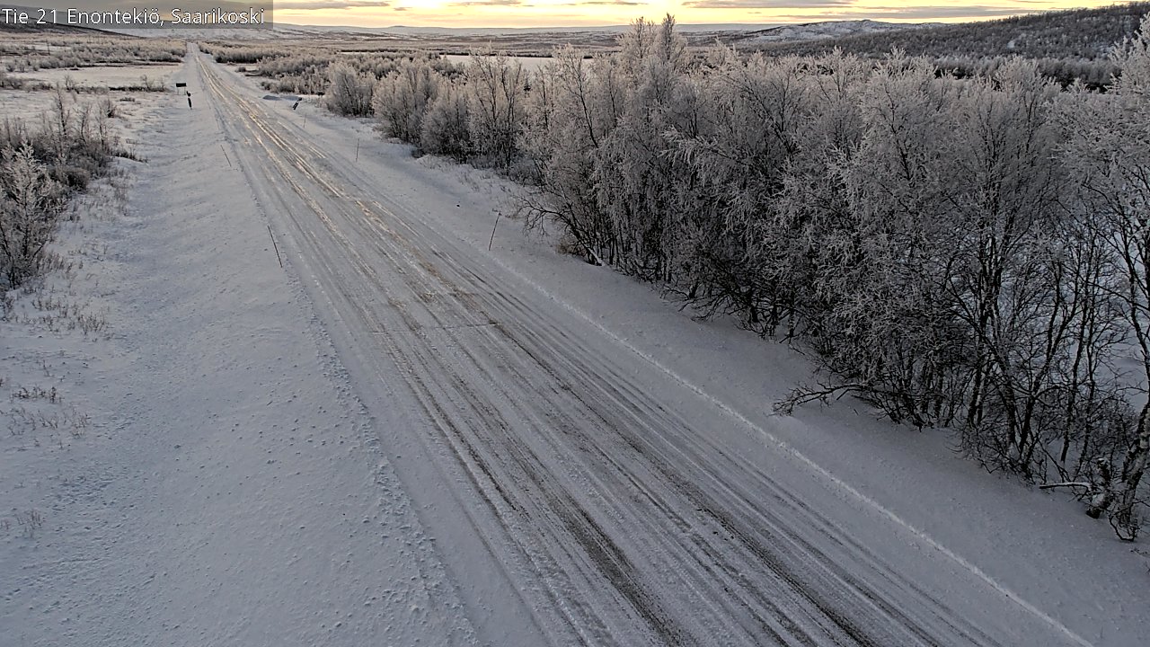 Weather Camera Image Väg 21 Enontekis, Saarikoski, Enontekiö, Lappi