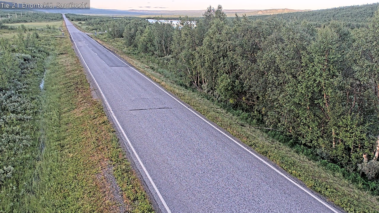 Weather Camera Image Väg 21 Enontekis, Saarikoski, Enontekiö, Lappi
